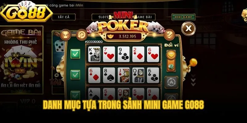 Ba tựa chủ lực của mini game Go88 từ Tài Xỉu đến Bầu Cua