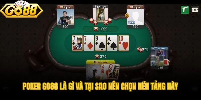 Poker Go88 với Texas Hold'em và cộng đồng triệu người chơi