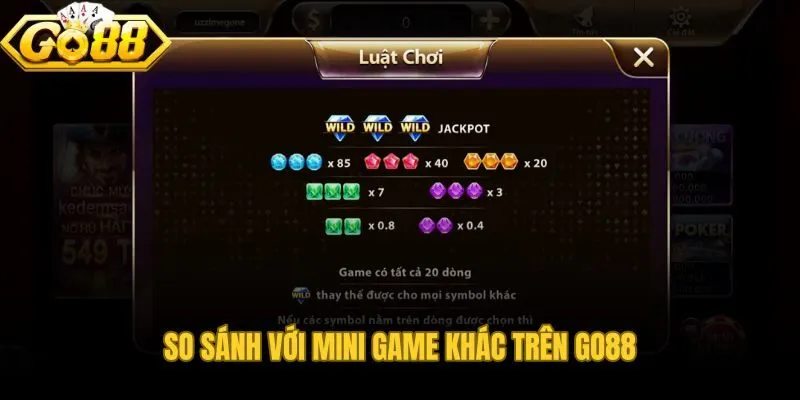 Kim cương Go88 sở hữu biên độ giải rộng nhất danh mục