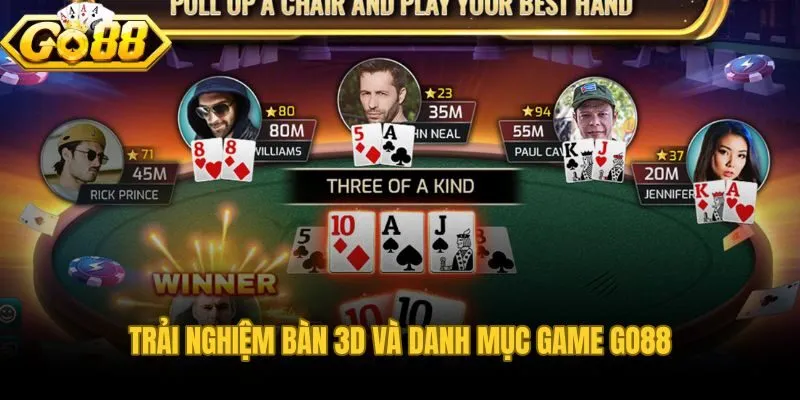 Bàn 3D ánh sáng động kết hợp danh mục hơn 1.000 tựa game